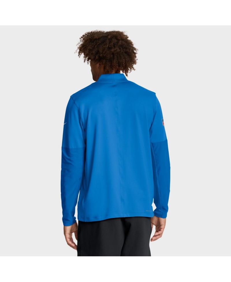 Men's Powder Blue Los Angeles Chargers Sideline Dri-FIT Half-Zip Pullover Sweatshirt