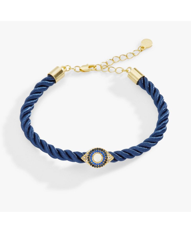 Evil Eye Adjustable Cord Bracelet