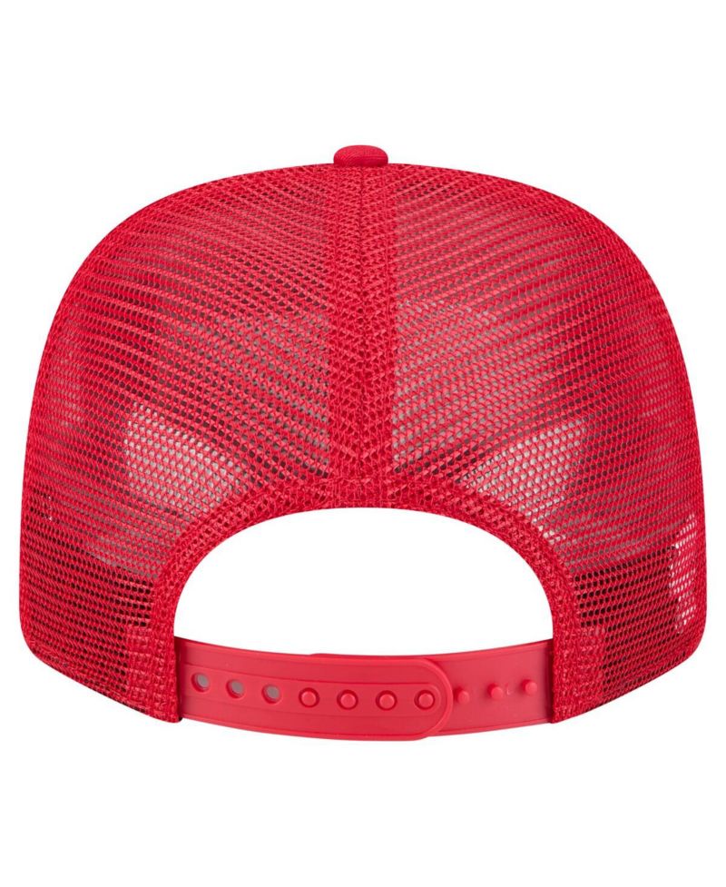 Men's Red Maryland Terrapins Primary 9SEVENTY Trucker Stretch-Snap Hat