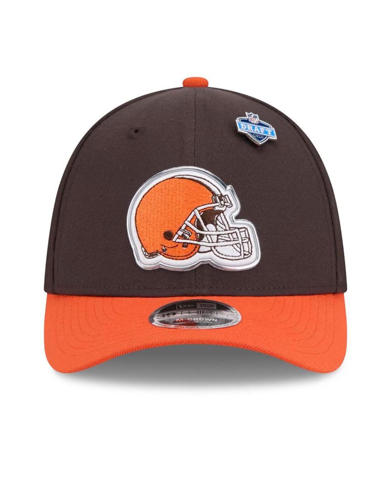 Men's Brown/Orange Cleveland Browns 2026 NFL Draft 39THIRTY M-Crown Flex Hat