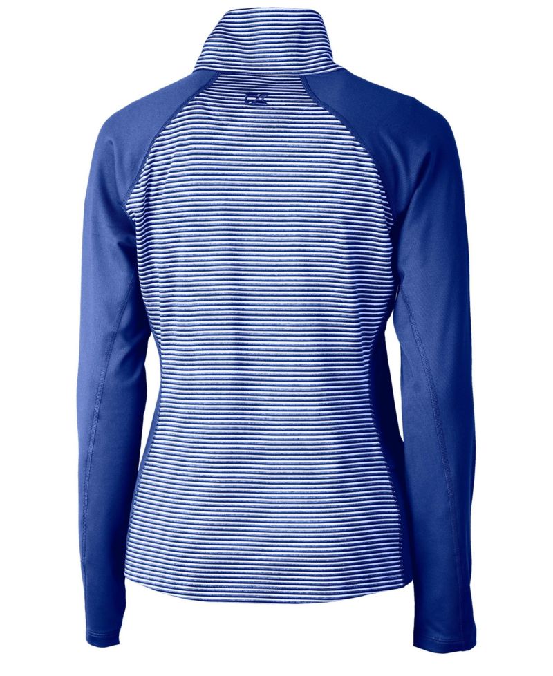 Forge Tonal Stripe Stretch Half Zip Womens Top Jacket