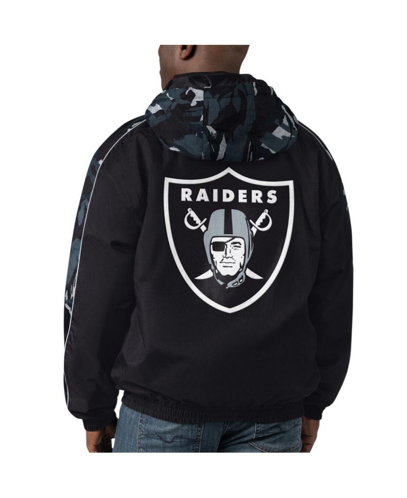 Men's Black Las Vegas Raiders Thursday Night Gridiron Full-Zip Hoodie Jacket