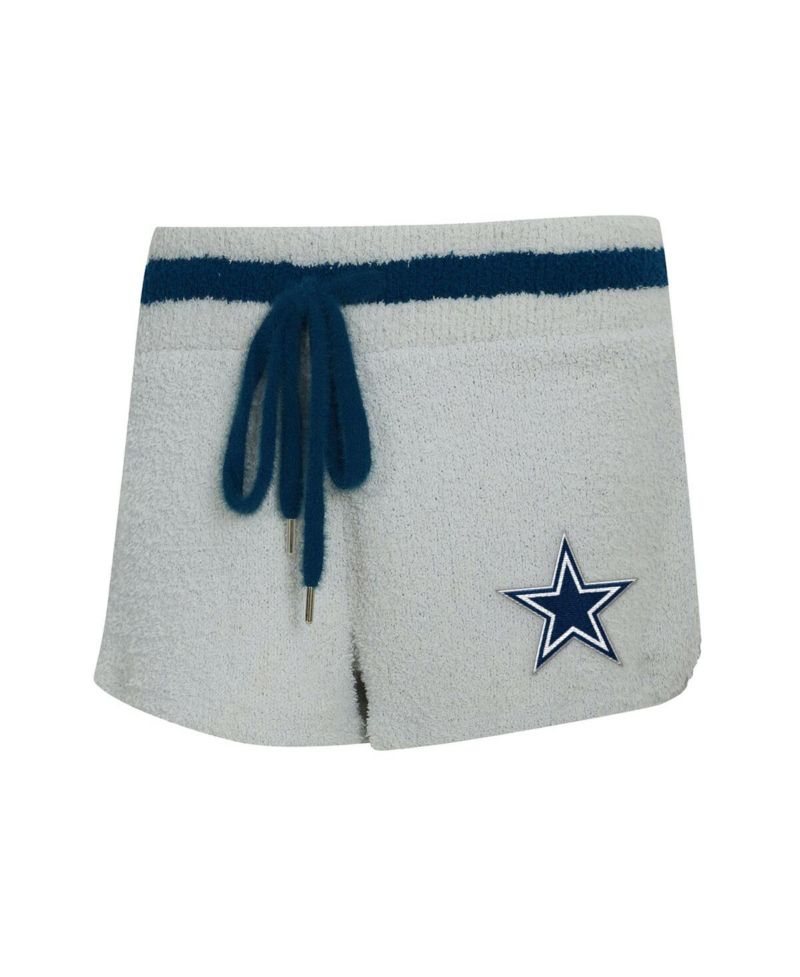 Women's 2-Piece Gray Dallas Cowboys Whitley Long Sleeve Hoodie Top and Shorts set