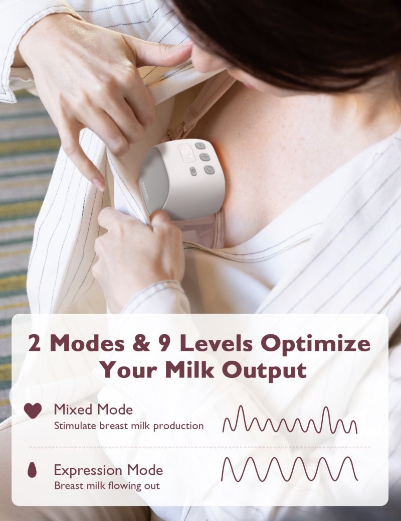S9 Pro Wearable Breast Pump Upgraded - Long Battery Life
