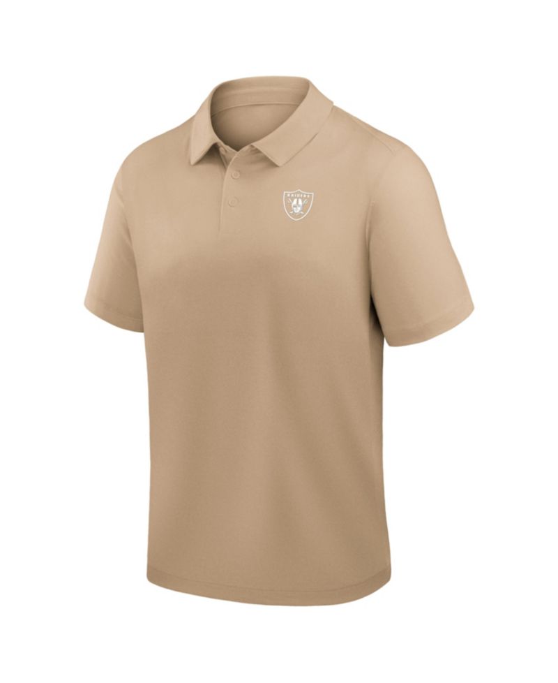 Men's Tan Las Vegas Raiders Clutch Polo Shirt