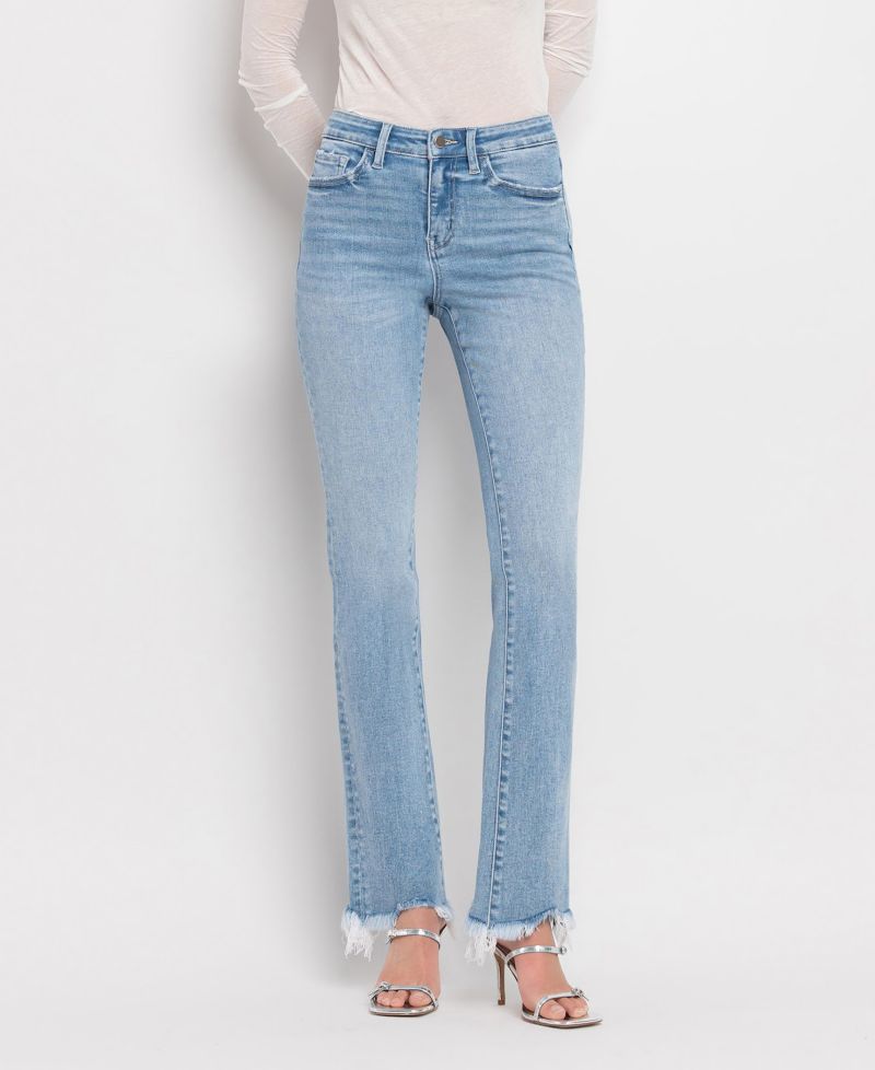 Women's High Rise Mini Bootcut Jeans