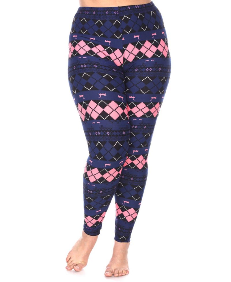 Plus Size Holiday Legging Pants, 3-Pack