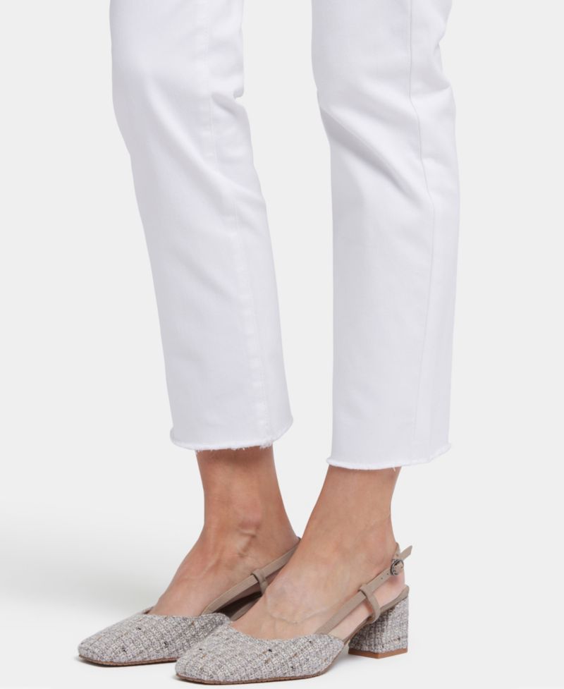 Women's Sheri Straight Ankle Fray Hem Jeans