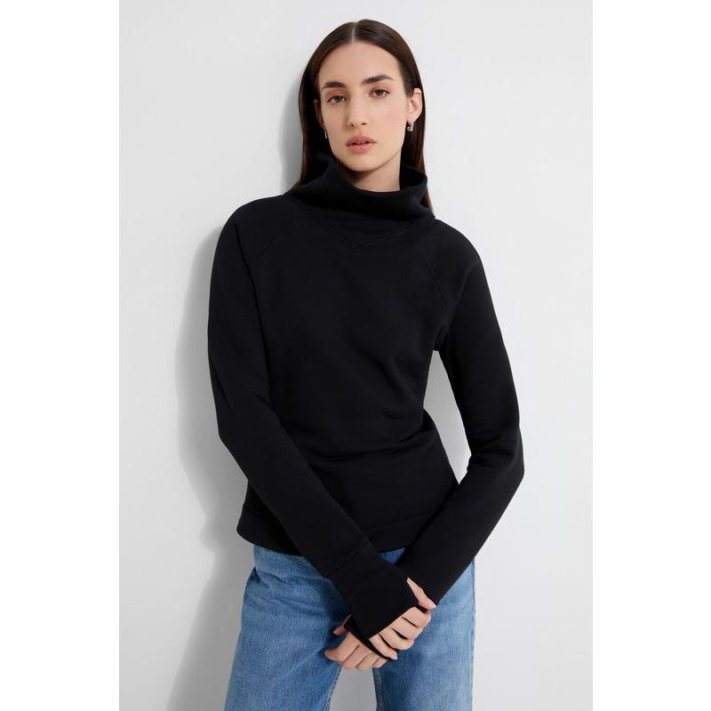 Women's Washington High V-Collar Long-Sleeve Relaxed Sweatshirt with Thumbholes