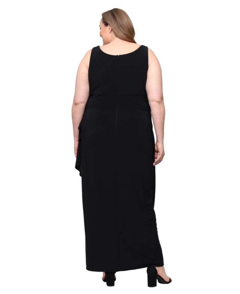 Plus Size Jacket and Scoop Neck Ball Gown, 2-Piece Set
