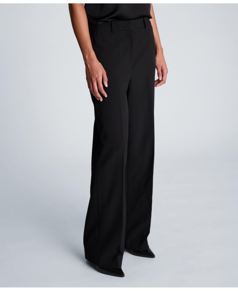 Women's Luxe Stretch Twill High Rise Wide-Leg Pants