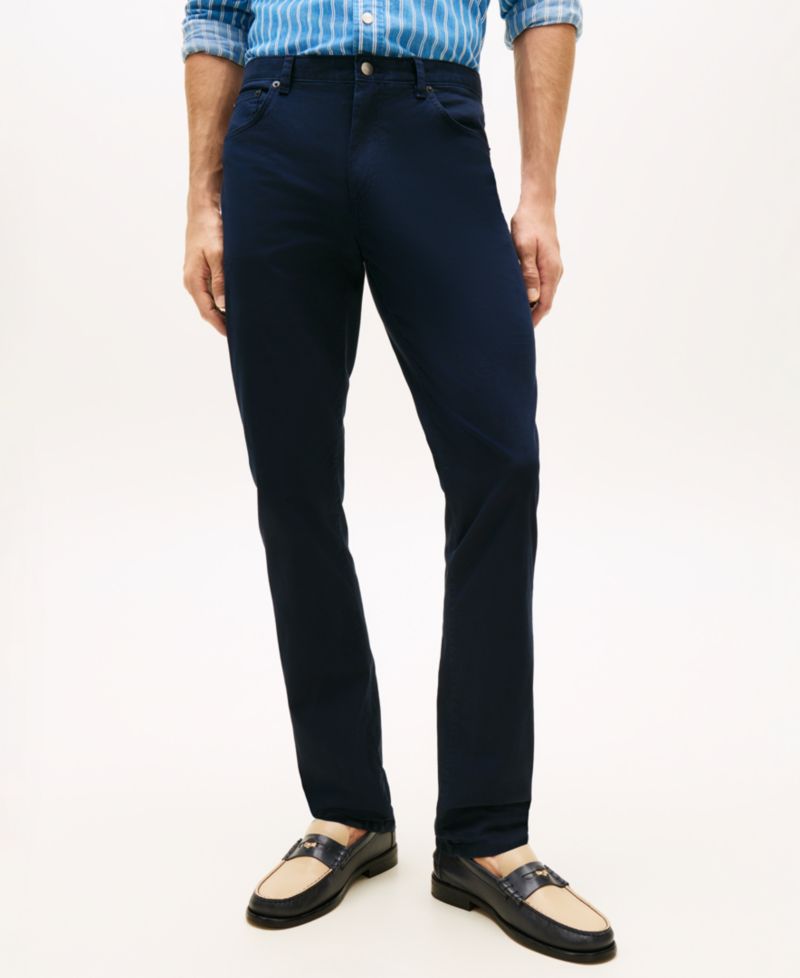Men's Denton Straight-Fit Five-Pocket Stretch Twill Pants
