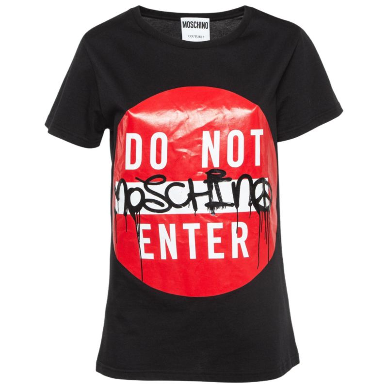 Women's Couture Do Not Enter Print Cotton T-Shirt