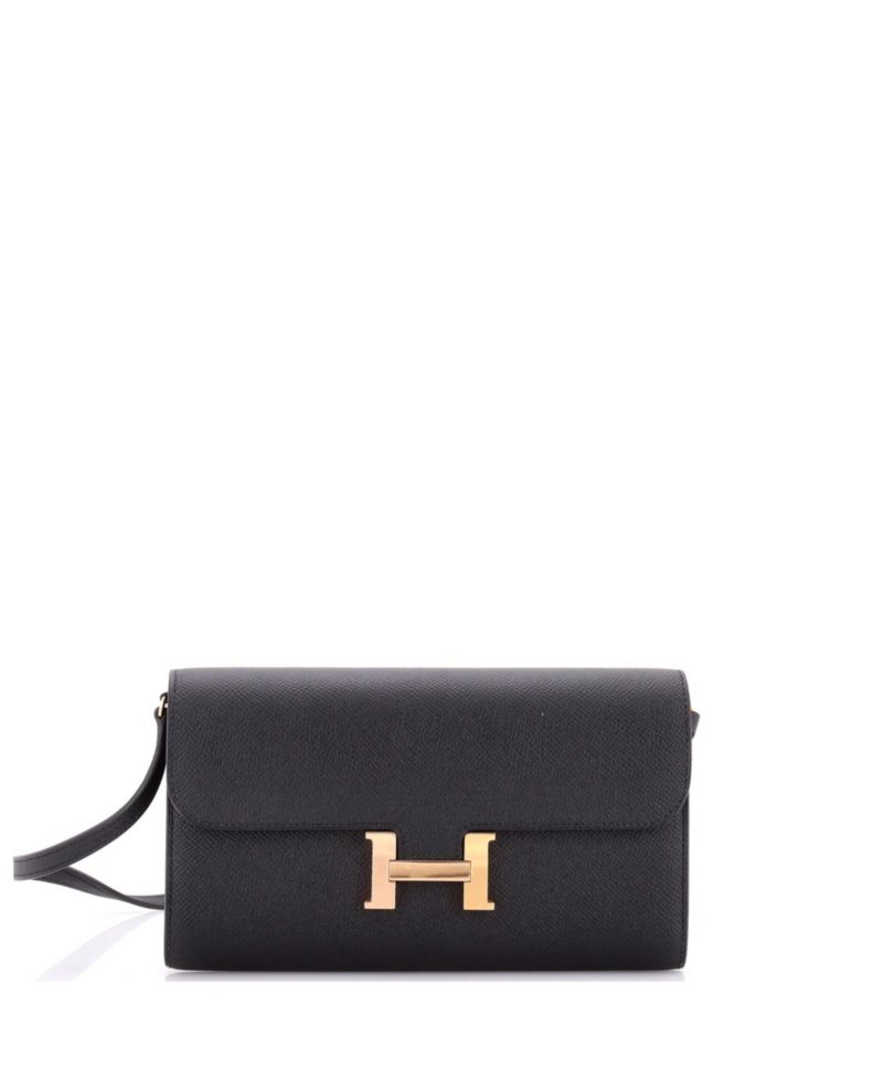 Pre-Owned Hermes Constance To Go Wallet Epsom
