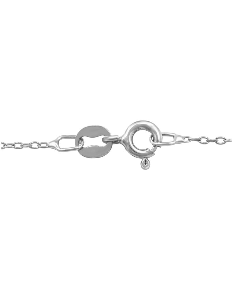 Diamond R Initial 18" Pendant Necklace (1/10 ct. t.w.) in Sterling Silver