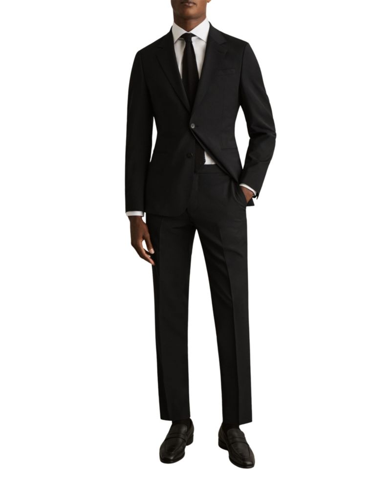Men's Promise Tailored-Fit Wool-Blend Suit Pants