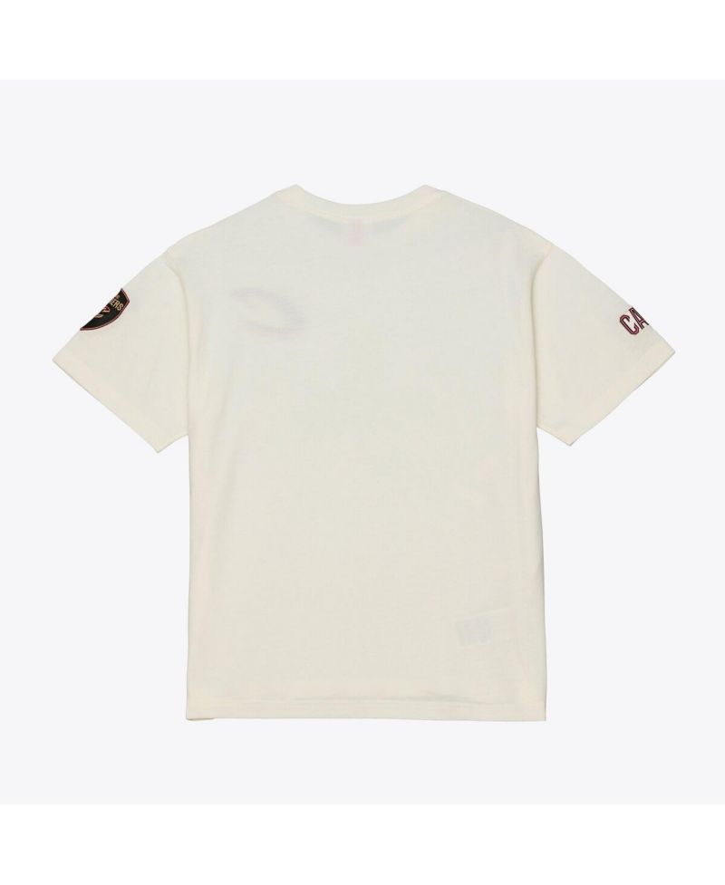 Men's Cream Cleveland Cavaliers Hardwood Classics Chainstitch Premium T-Shirt