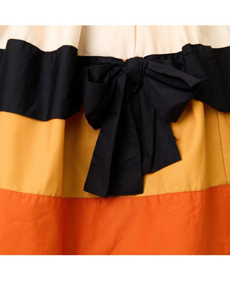 Plus Size Cindy Tiered Square-Neck Bow Dress