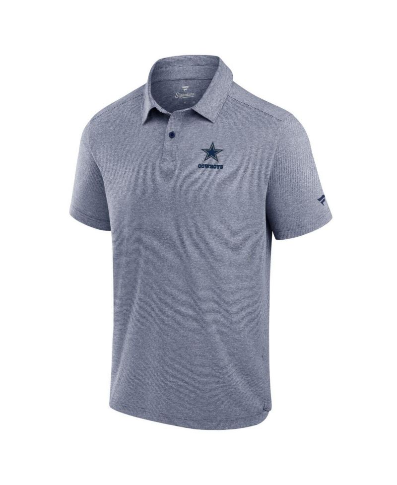Men's Navy Dallas Cowboys Front Office Tech Polo Shirt
