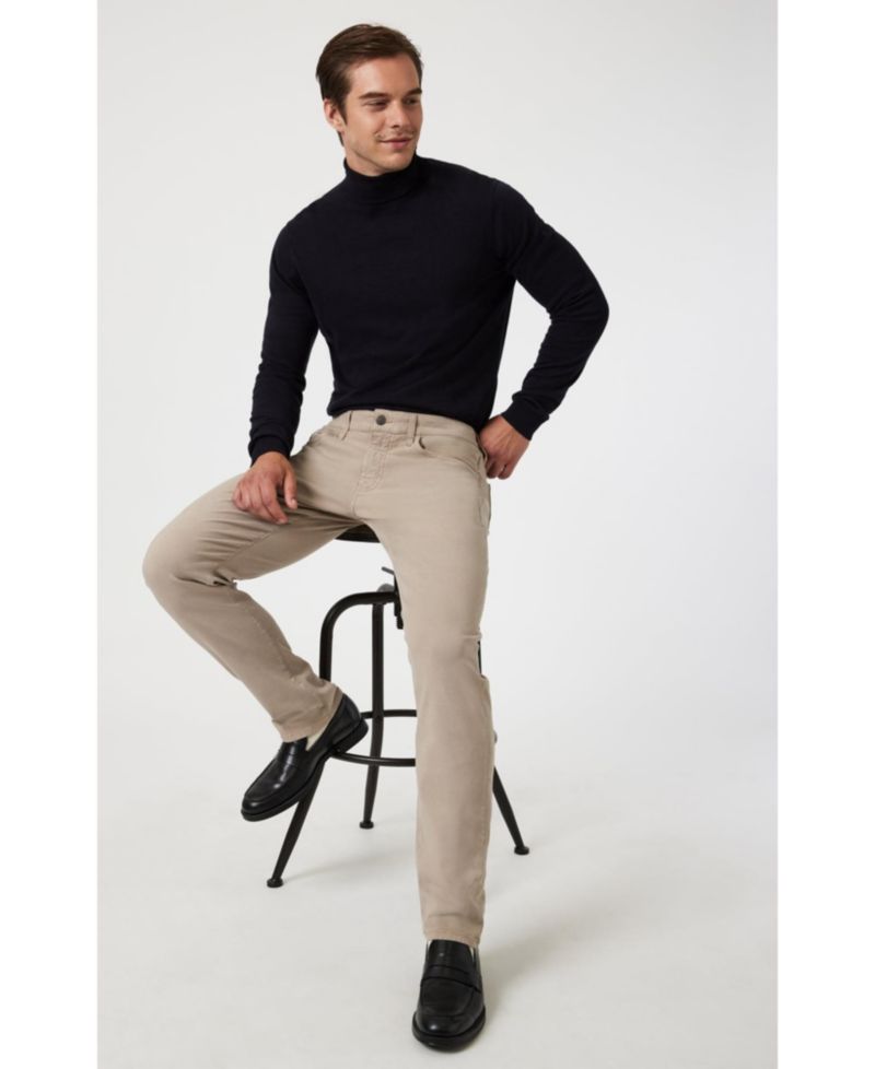 Men's Marcus Slim Straight Leg In Latte Luxe Twill Jeans