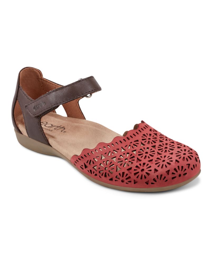 Women's Bronnie Perforated Two-Piece Flat Sandals
