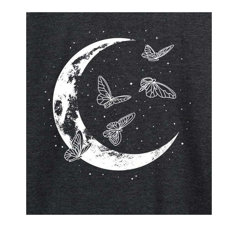 Trendy Plus Size Celestial Butterfly Graphic Pullover