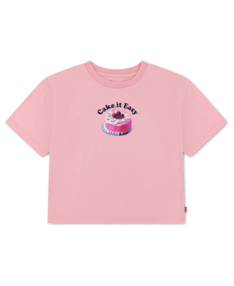 Girls' 7-16 Cake Boxy Crewneck T-Shirt