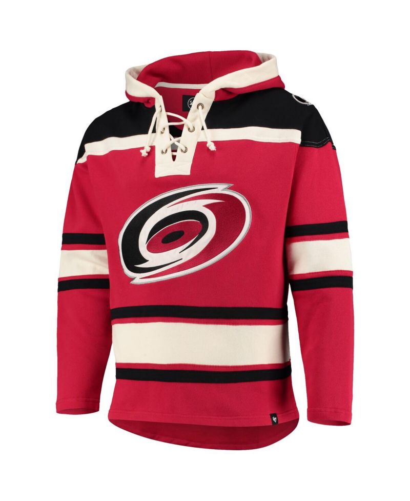 Men's Red Carolina Hurricanes Superior Lacer Pullover Hoodie
