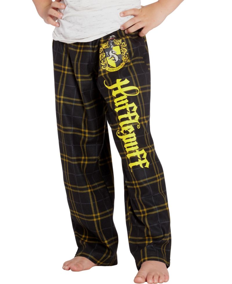 Intimo Boys' Hogwarts Houses Kids Plaid Lounge Pajama Pants - All Houses