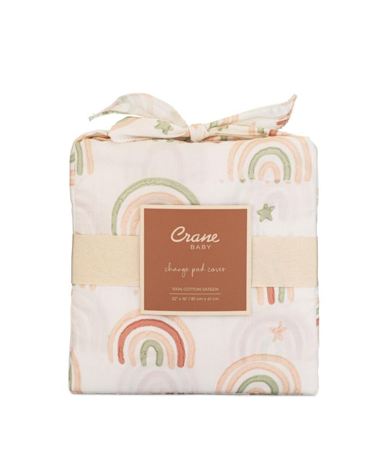Infants Parker Quilted Rainbow Change Pad Cover
