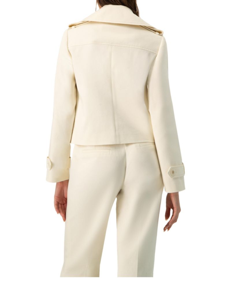Women's Short Cotton Trench Coat
