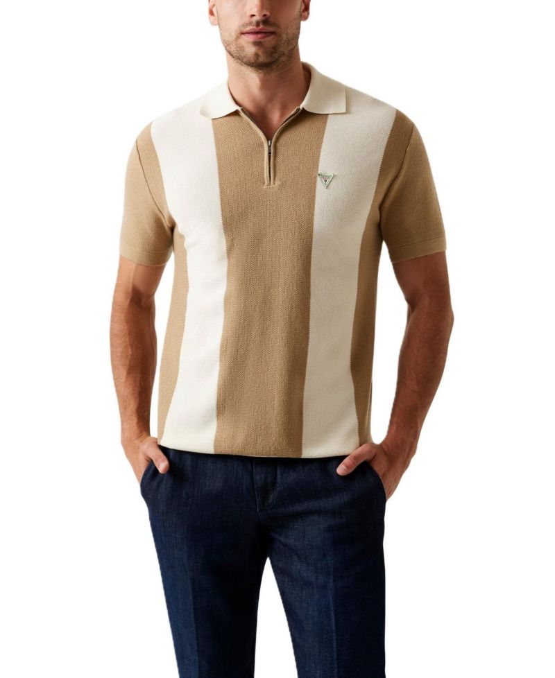 Men's Humphrey Colorblocked Stripe Sweater Polo