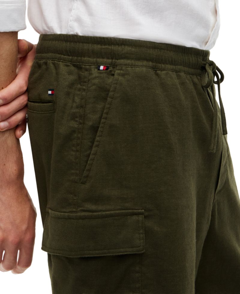 Men's 8" Dover Regular-Fit Linen Blend Cargo Shorts