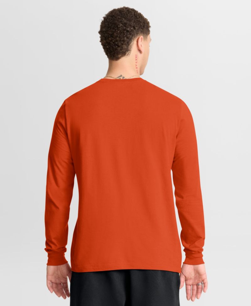 Men's Orange Chicago Bears Always Prepared Essential Cotton Long Sleeve T-Shirt