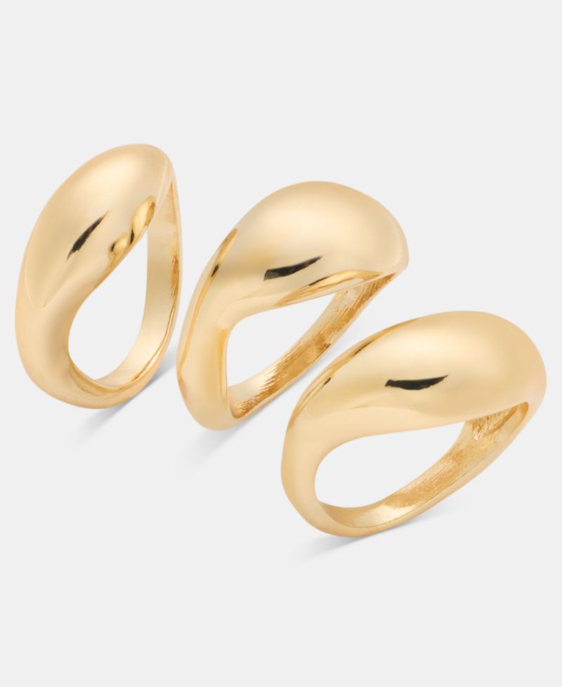 3-Pc. Set Sculptural Stack Rings