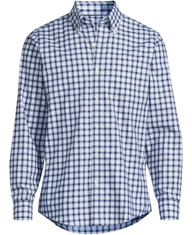 Men's Tailored Fit No Iron Twill Long Sleeve Shirt
