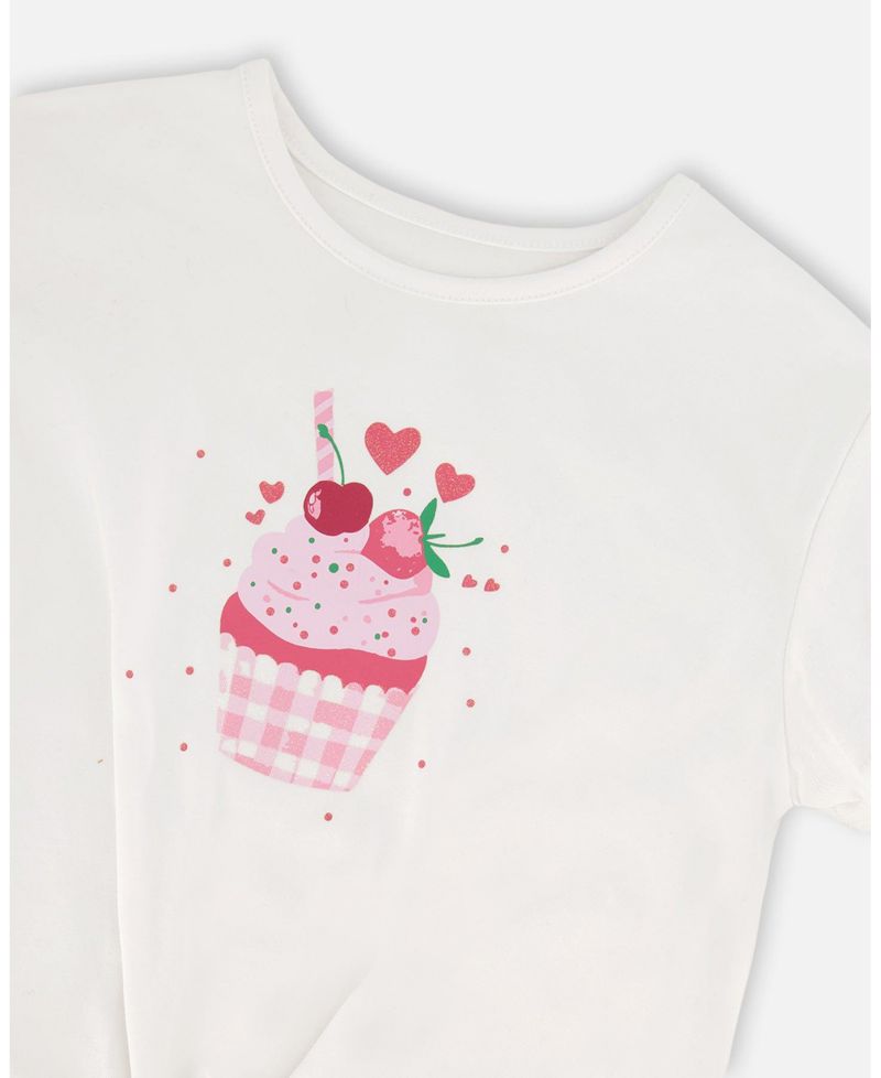 Big Girls Cotton Tie at Waist Jersey T-Shirt