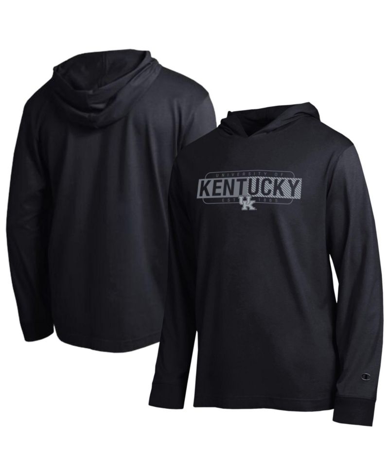 Men's Black Kentucky Wildcats Gradient All-Star Long Sleeve Hooded T-Shirt