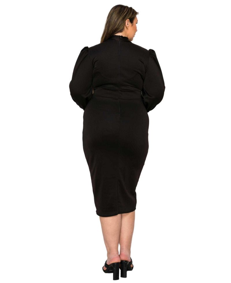 Plus Size Anastasia Tie Neck Dress