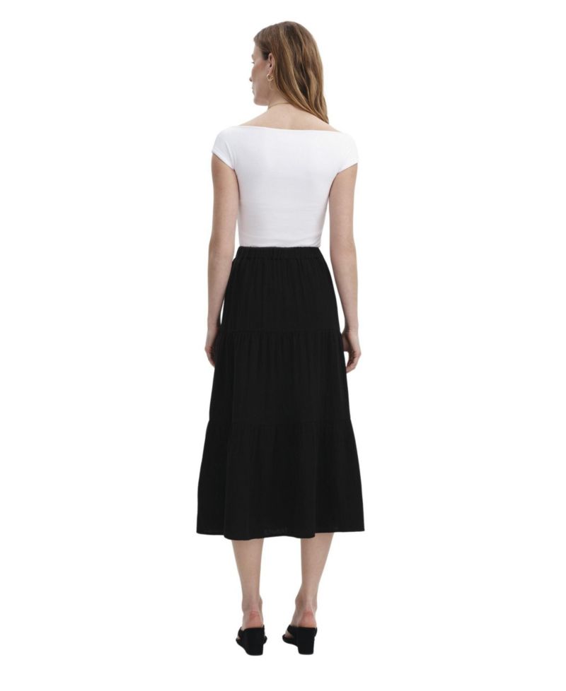 Women's Harriet Tiered A-Line Midi Skirt
