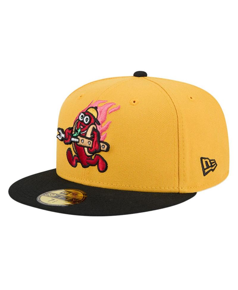 Men's Yellow Akron RubberDucks Copa de la Diversion 59FIFTY Fitted Hat