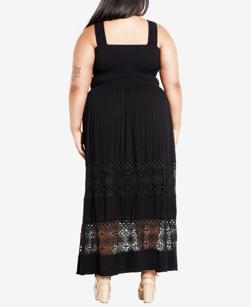 Women's By The Beach Crochet Maxi Dress