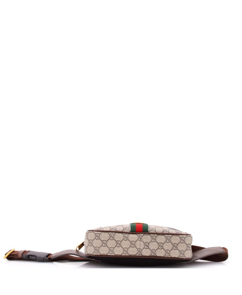 Ophidia Medium Adjustable-Strap GG Coated Canvas Belt Bag
