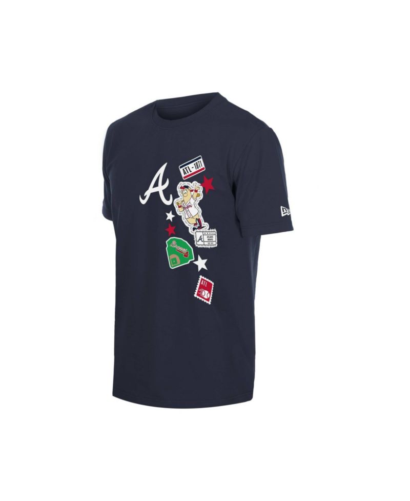 Men's Navy Atlanta Braves City Patch T-Shirt