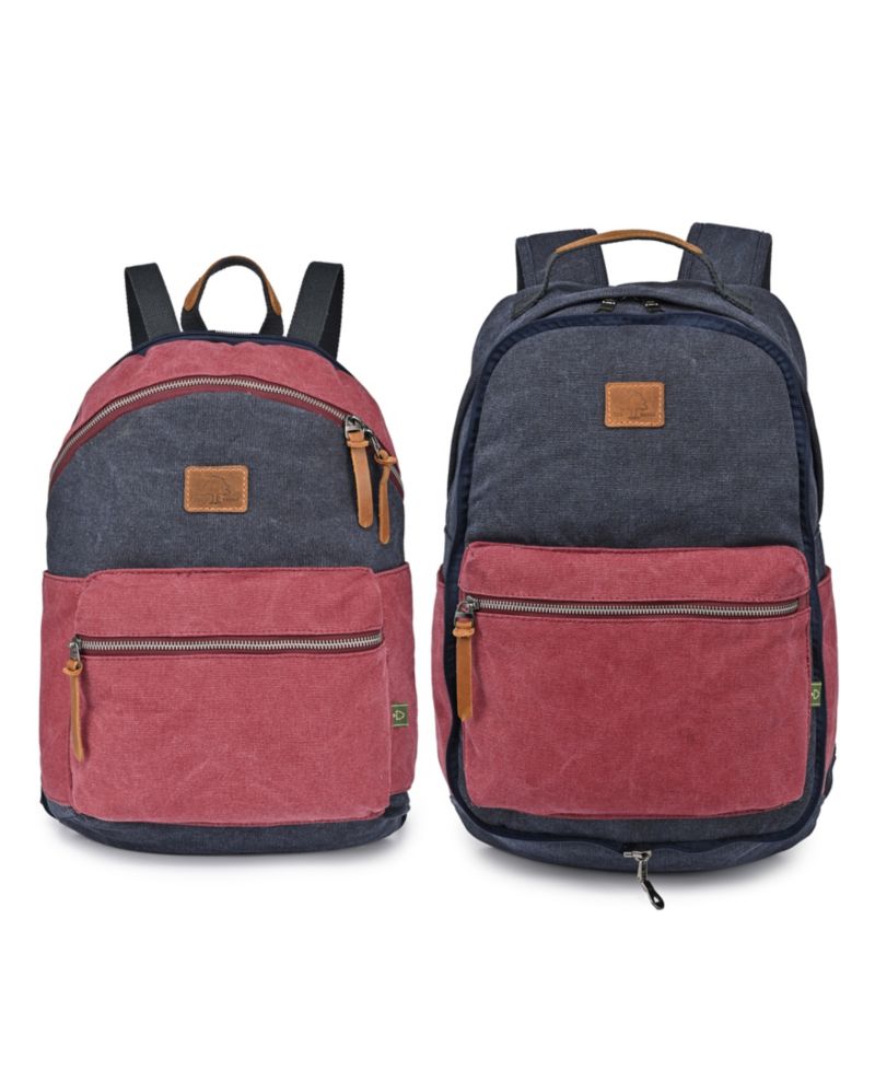 Trail and Tree Double Canvas Backpack Handbag