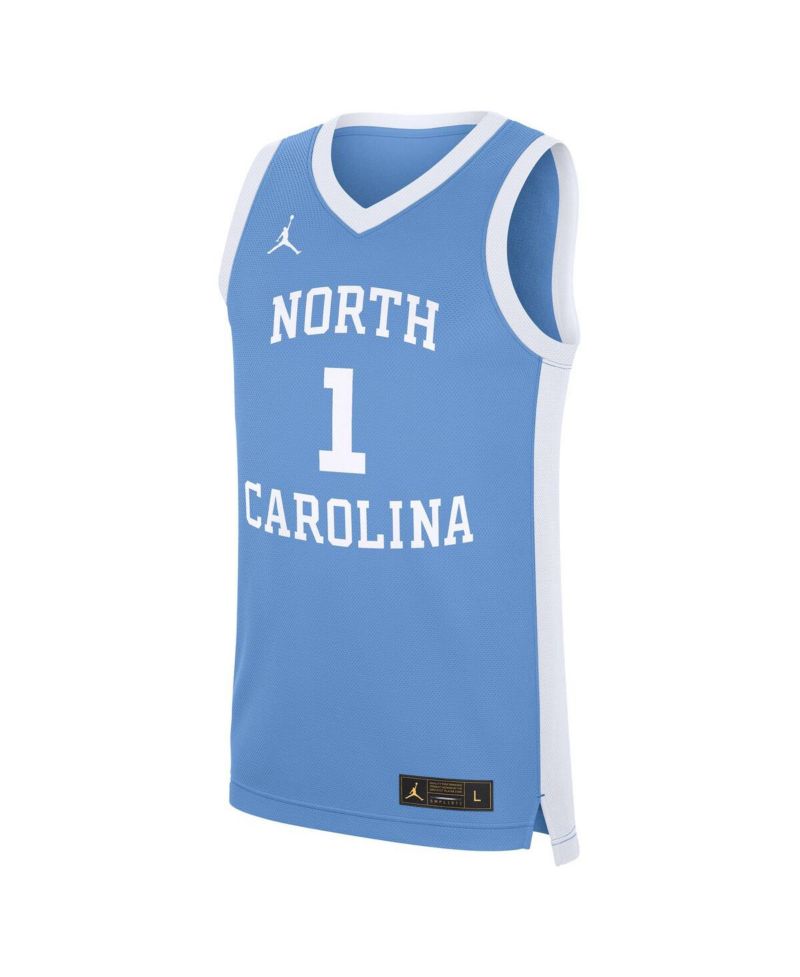 Men's 1 Carolina Blue North Carolina Tar Heels Alternate Replica Jersey