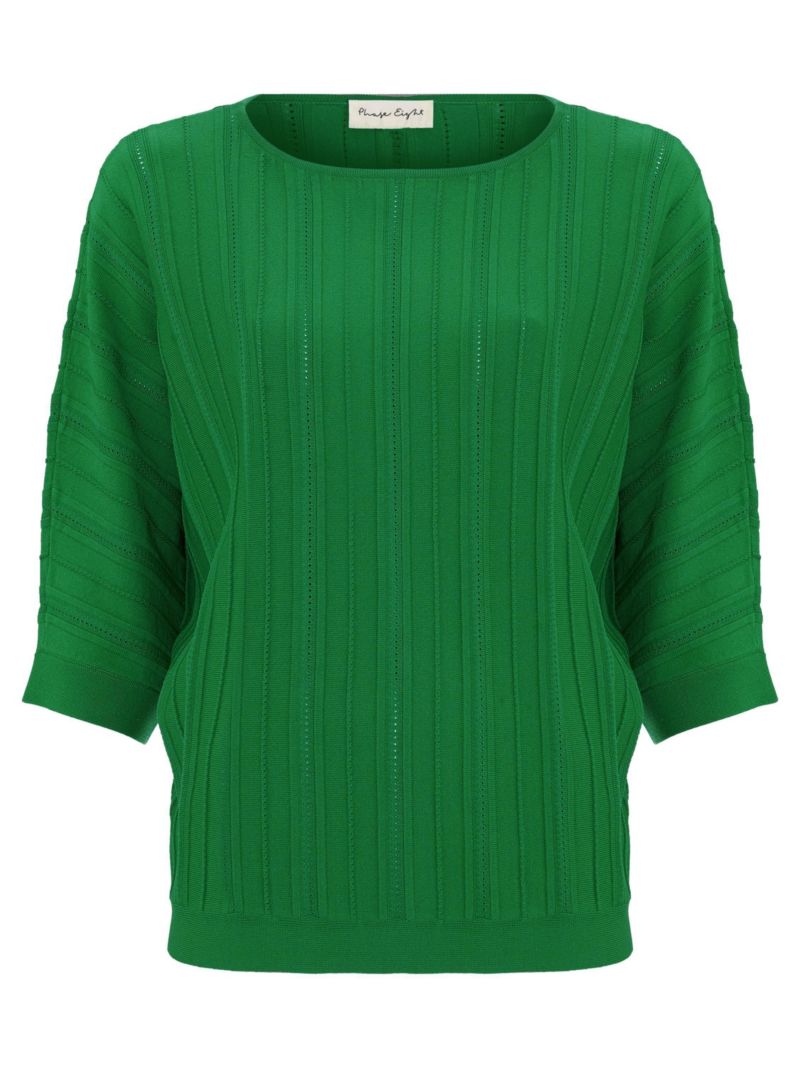 Women's Cristine 3/4 Sleeve Rib Jumper
