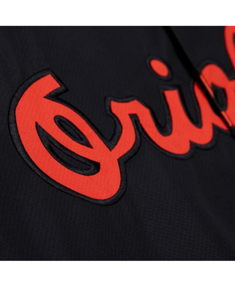 Men's Black Baltimore Orioles Full-Snap Hooded Coaches Jacket