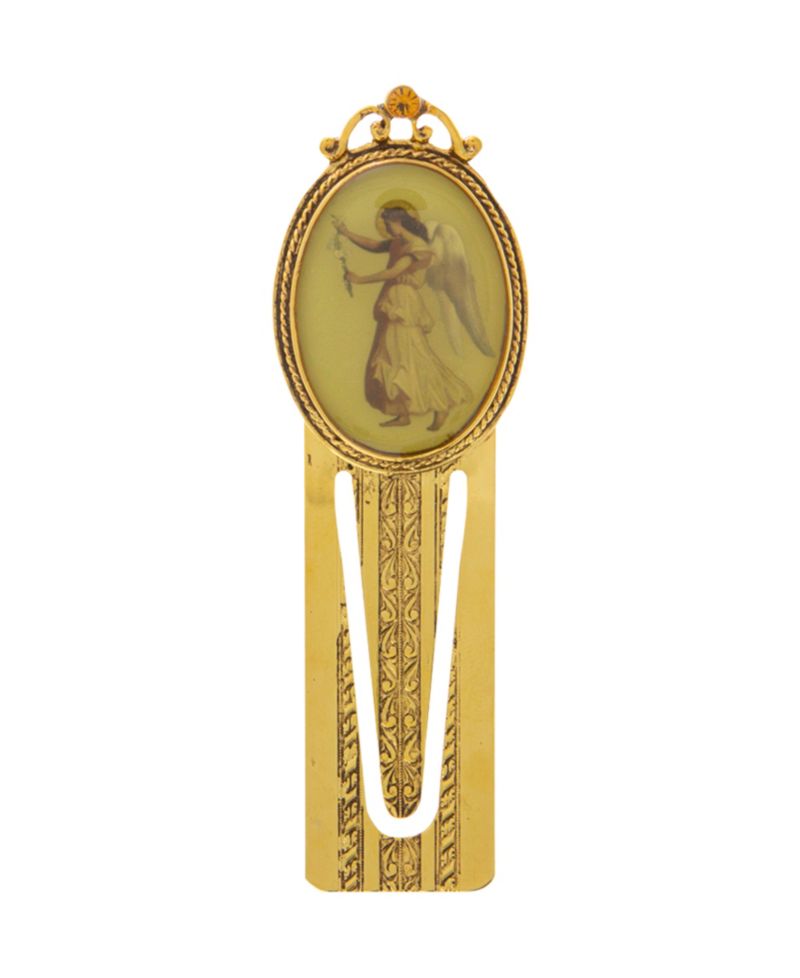Gold-Tone Annunciation Angel Bookmark