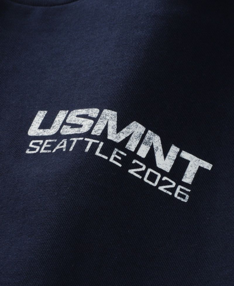 Men's and Women's Navy Host City U.S. Soccer x Seattle Crest 2026 T-Shirt